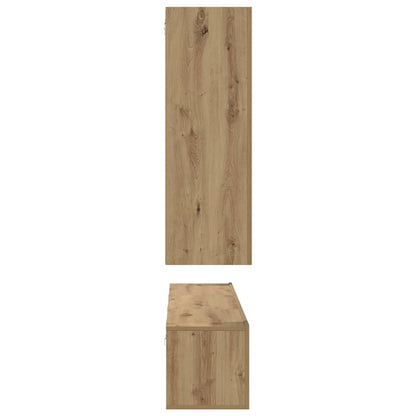 TV-Schrank-Set 4 pcs Eiche handwerklich 30,5 x 30 x 90 cm