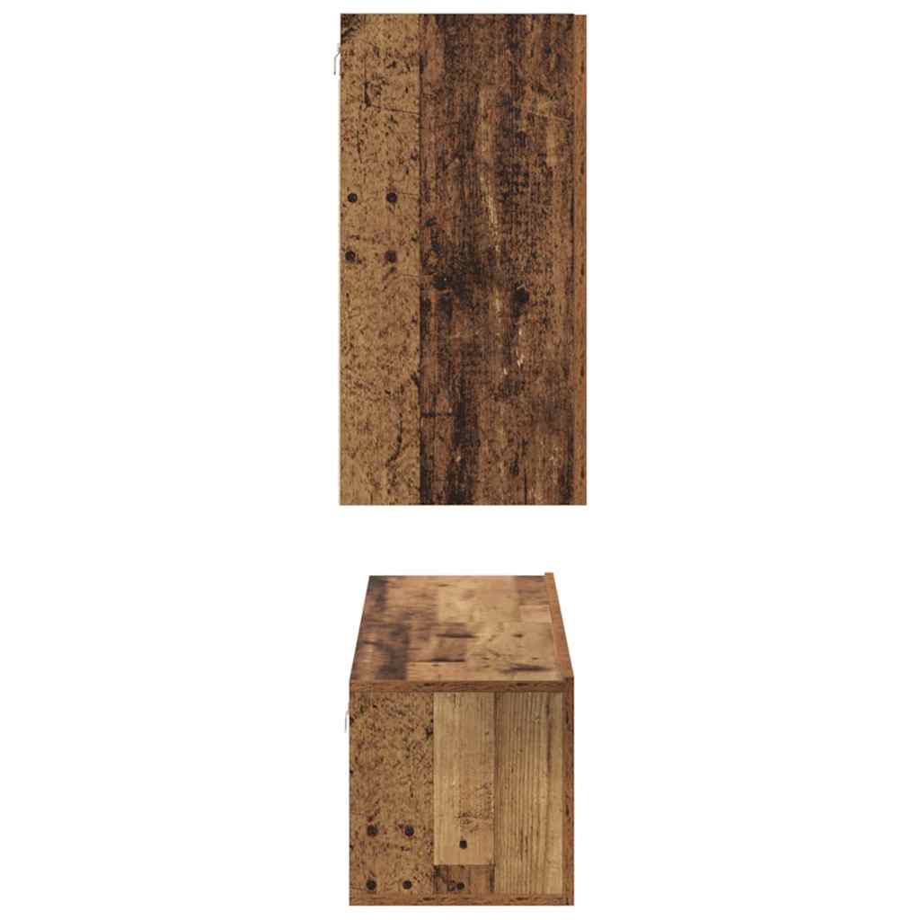 TV-Schrank-Set 4 pcs Altholz 30,5 x 30 x 60 cm Holzwerkstoff
