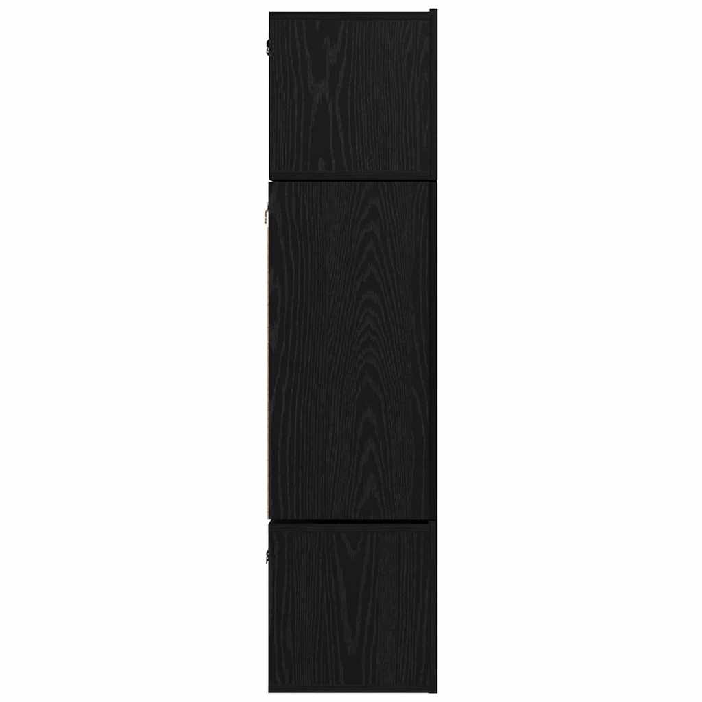 TV-Schrank-Set 6 pcs Schwarze Eiche 80 x 30 x 30 cm