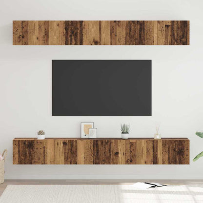 TV-Schrank-Set 6 pcs Altholz 80 x 30 x 30 cm Holzwerkstoff