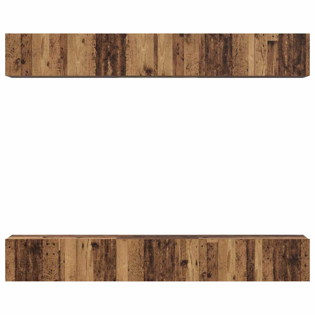 TV-Schrank-Set 6 pcs Altholz 80 x 30 x 30 cm Holzwerkstoff