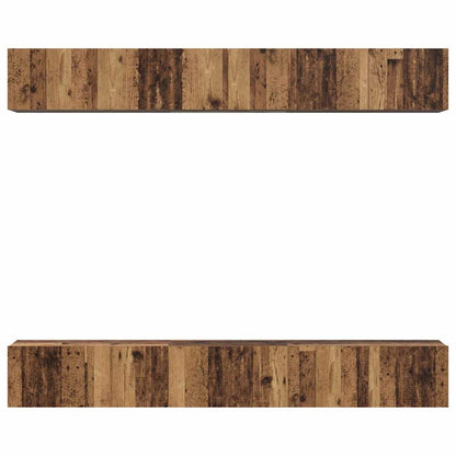 TV-Schrank-Set 6 pcs Altholz 80 x 30 x 30 cm Holzwerkstoff
