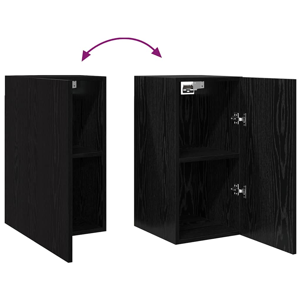 TV-Schrank-Set 7 pcs Schwarze Eiche 60 x 30 x 30 cm