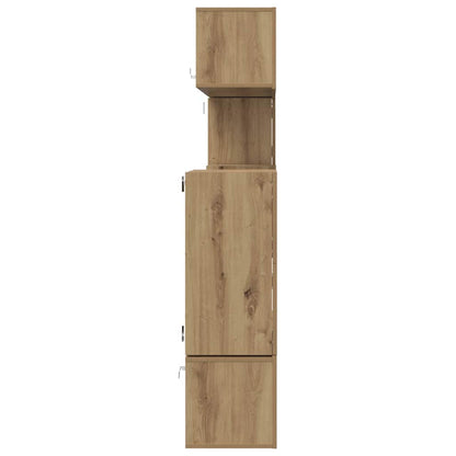 TV-Schrank-Set Wandmontiert 8 pcs Eiche handwerklich