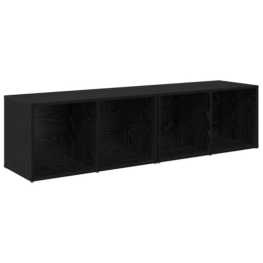 TV-Schrank-Set 2 pcs Schwarze Eiche Holzwerkstoff
