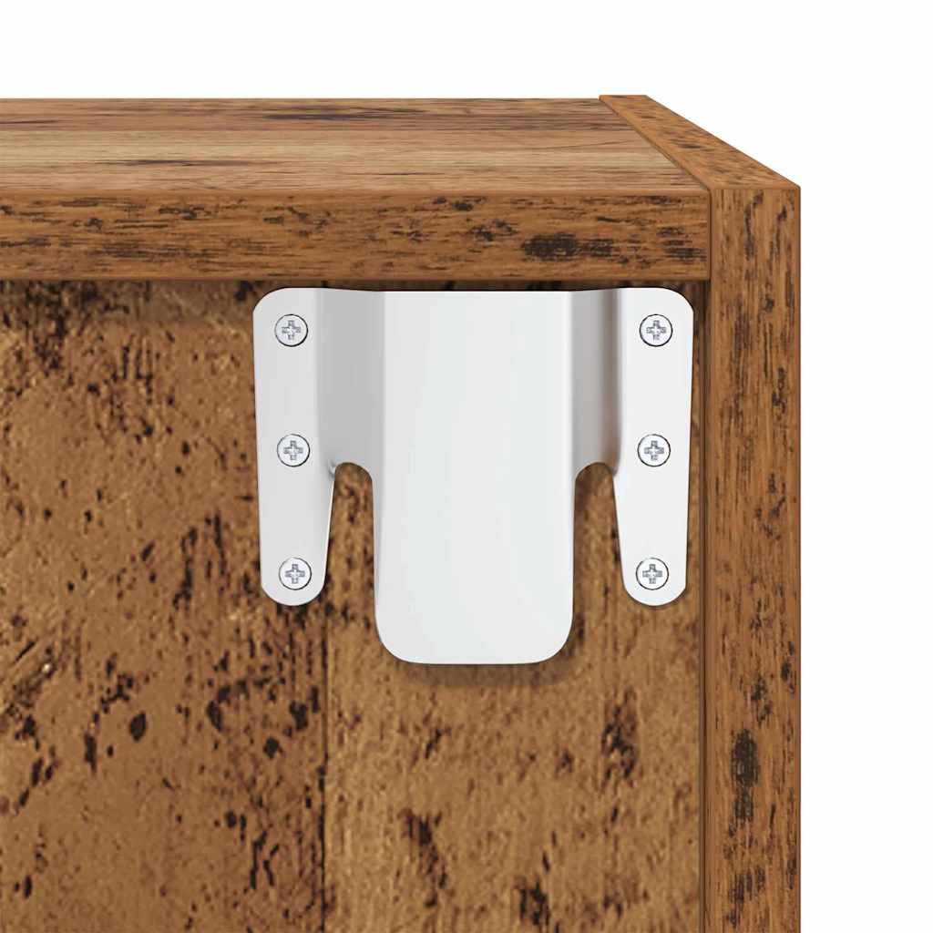 TV-Schrank-Set 2 pcs Altholz 37 x 37 x 142,5 cm Holzwerkstoff