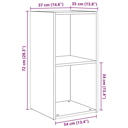 TV-Schrank-Set 4 pcs Schwarze Eiche 37 x 35 x 72 cm