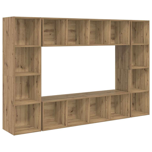 TV-Schränk 4 pcs Braun 37 x 37 x 142,5 cm Holzwerkstoff