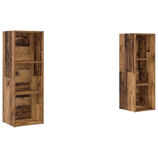 TV-Schrank-Set 2 pcs Altholz 107 x 35 x 37 cm Holzwerkstoff