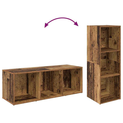 TV-Schrank-Set 2 pcs Altholz 107 x 35 x 37 cm Holzwerkstoff