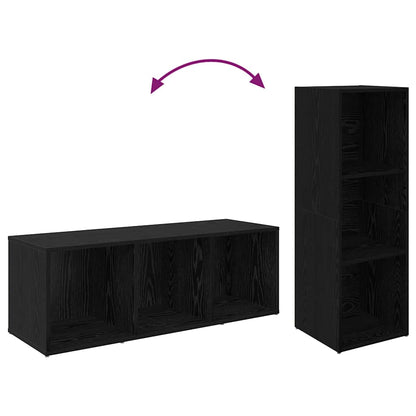TV-Schrank-Set 2 pcs Schwarze Eiche 107 x 35 x 37 cm