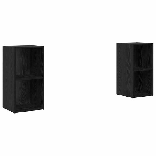 TV-Schrank-Set 2 pcs Schwarze Eiche 72 x 35 x 36.5 cm