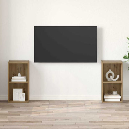 TV-Schrank-Set 2 pcs Eiche handwerklich 72 x 35 x 36.5 cm