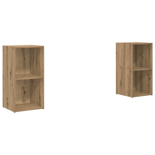 TV-Schrank-Set 2 pcs Eiche handwerklich 72 x 35 x 36.5 cm