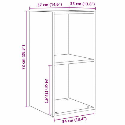 TV-Schrank-Set 2 pcs Eiche handwerklich 72 x 35 x 36.5 cm