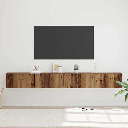 TV-Schrank-Set 4 pcs Altholz 60 x 30 x 30 cm Holzwerkstoff