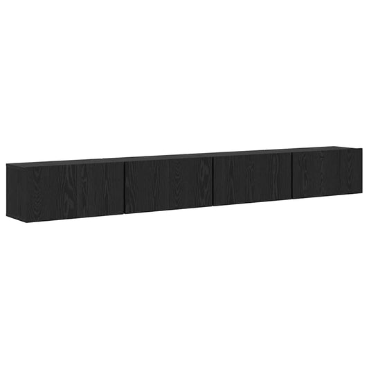 TV-Schrank-Set 4 pcs Schwarze Eiche 60 x 30 x 30 cm
