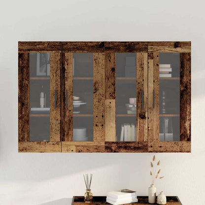 Wandmontierte Schränke 2 pcs Altholz 69.5 x 34 x 90 cm