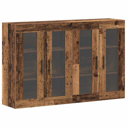 Wandmontierte Schränke 2 pcs Altholz 69.5 x 34 x 90 cm