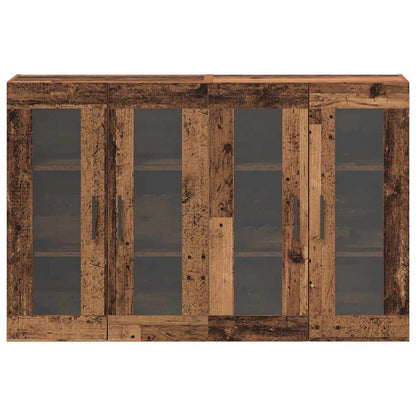 Wandmontierte Schränke 2 pcs Altholz 69.5 x 34 x 90 cm