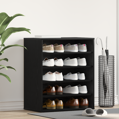 Schuhschrank Schwarze Eiche 60 x 35 x 70 cm Holzwerkstoff