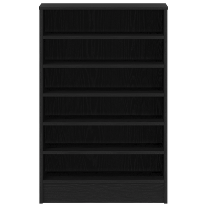 Schuhschrank Schwarze Eiche 60 x 35 x 92 cm Holzwerkstoff